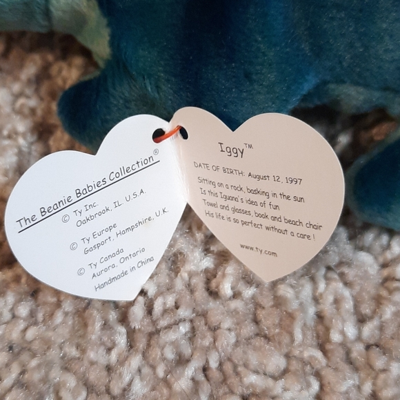 New TY Iggy Beanie Baby with tag! 5th variation - Picture 2 of 4
